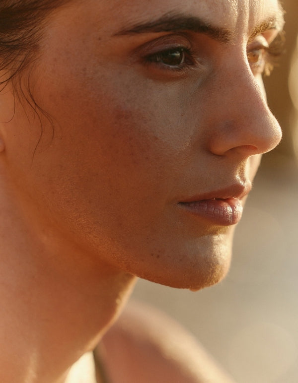 Person in contemplative pose